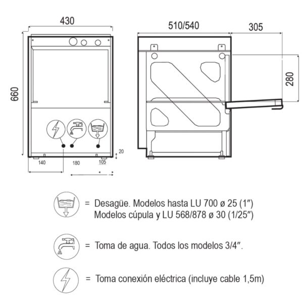comprar lavavajillas industrial fuerteventura lavavasos e 1500 nikrom